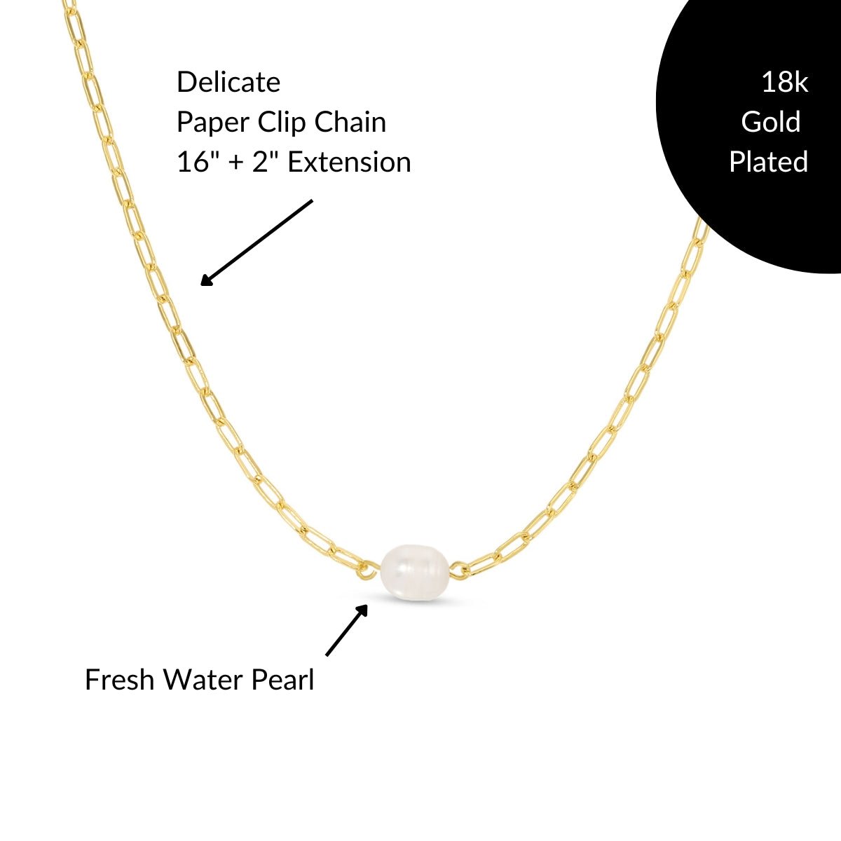 Pearl Accented Necklace - Splendid Iris
