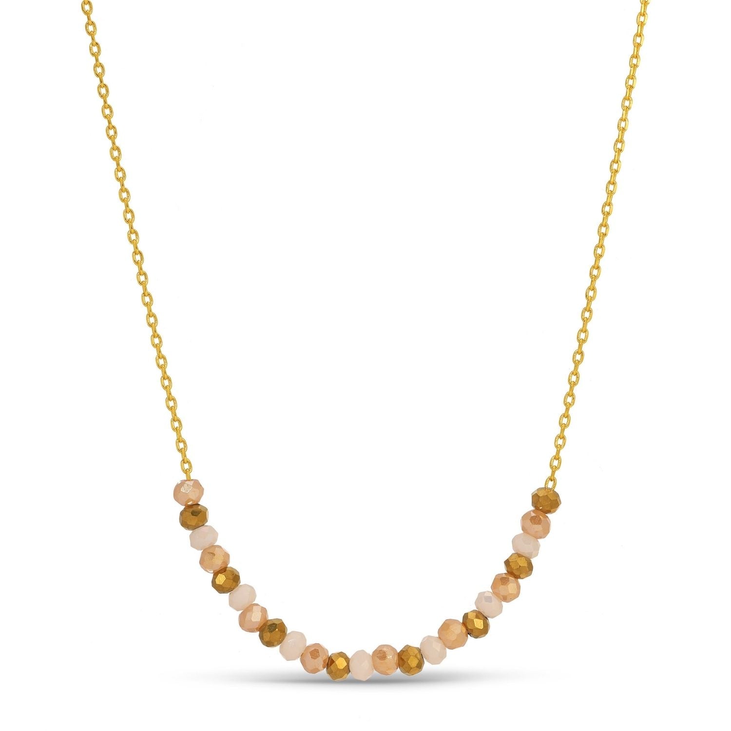 Delicate Crystal Accented Necklace - Splendid Iris
