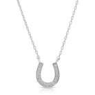 Pave Horseshoe Necklace - Splendid Iris