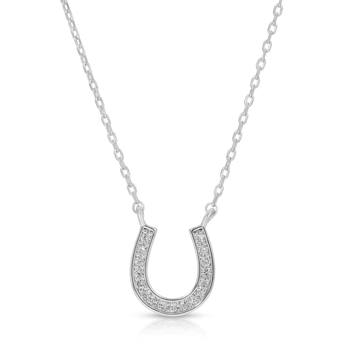 Pave Horseshoe Necklace - Splendid Iris