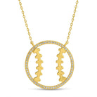 Glitzy Baseball/Softball Necklace - Splendid Iris