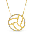 Glitzy Volleyball Necklace - Splendid Iris
