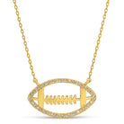 Glitzy Football Necklace - Splendid Iris