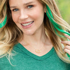 Glitzy Football Necklace - Splendid Iris