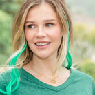 Glitzy Football Necklace - Splendid Iris