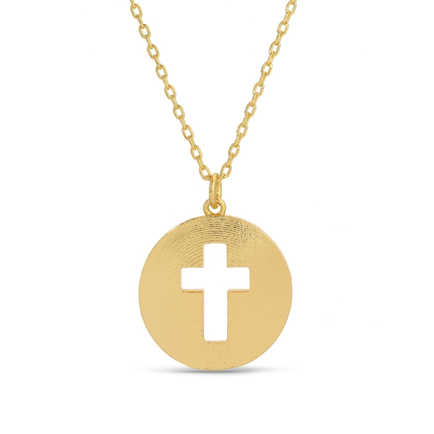 BFF Necklaces - Pair of Cross Necklaces - Splendid Iris