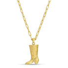 Cowgirl Boot Pendant - Splendid Iris