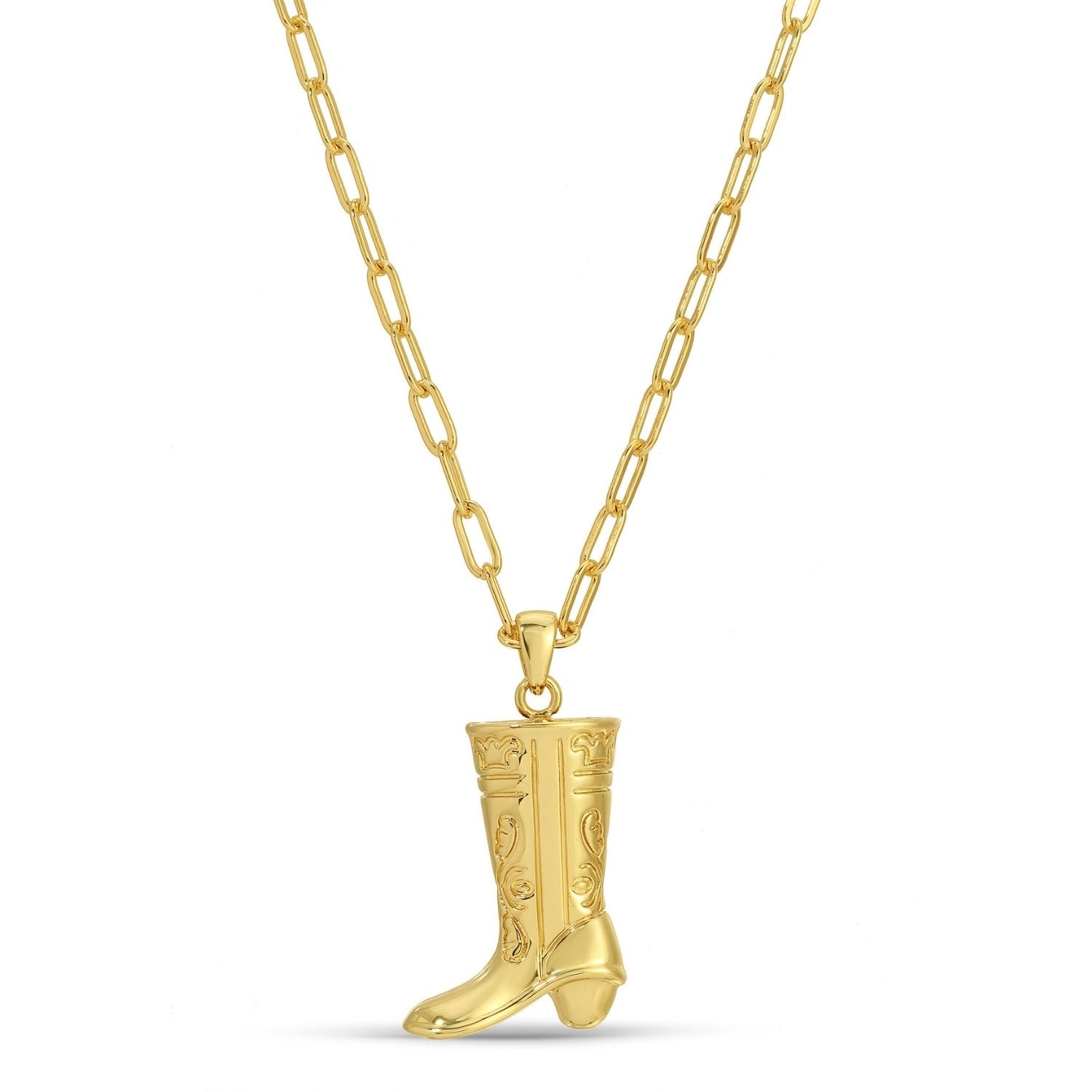 Cowgirl Boot Pendant - Splendid Iris