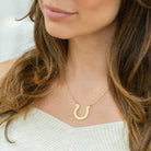 Large Horseshoe Necklace - Splendid Iris