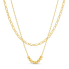 Effortless Double Layer Necklace - Splendid Iris