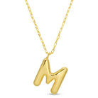 Large Balloon Initial Pendant - Splendid Iris