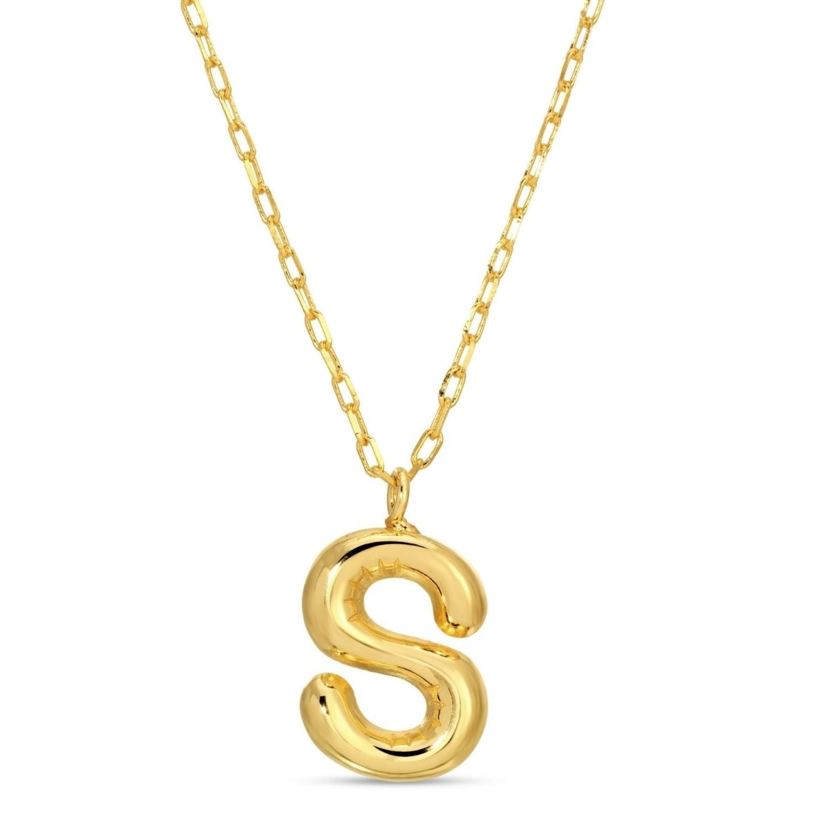 Large Balloon Initial Pendant - Splendid Iris