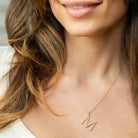 Large Pave Initial Pendants - Splendid Iris