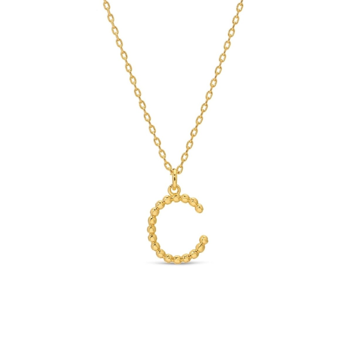 Delicate Initial Pendant - Splendid Iris