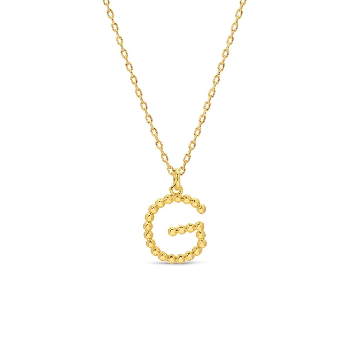 Delicate Initial Pendant - Splendid Iris