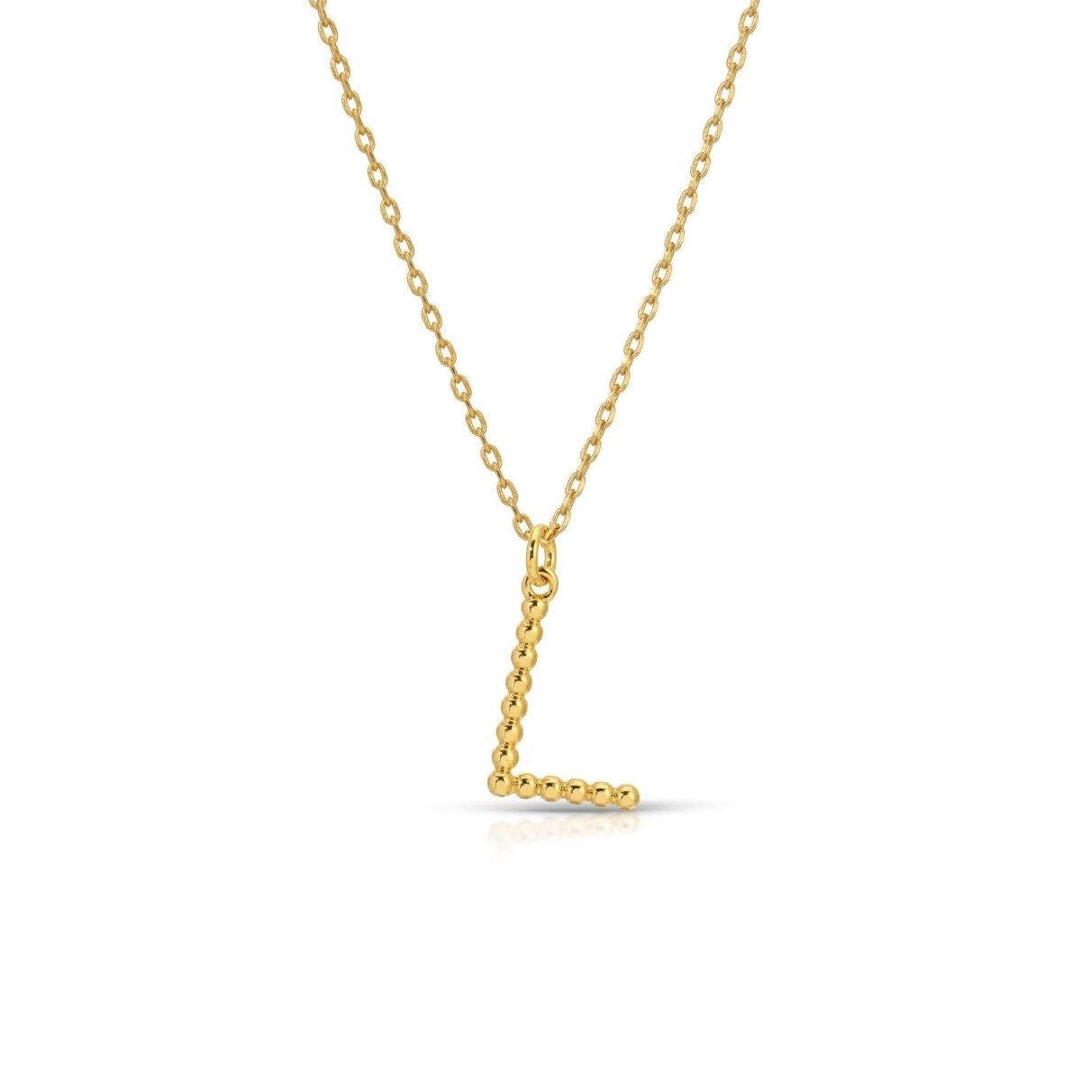 Delicate Initial Pendant - Splendid Iris