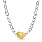 Two-Tone Statement Necklace - Splendid Iris