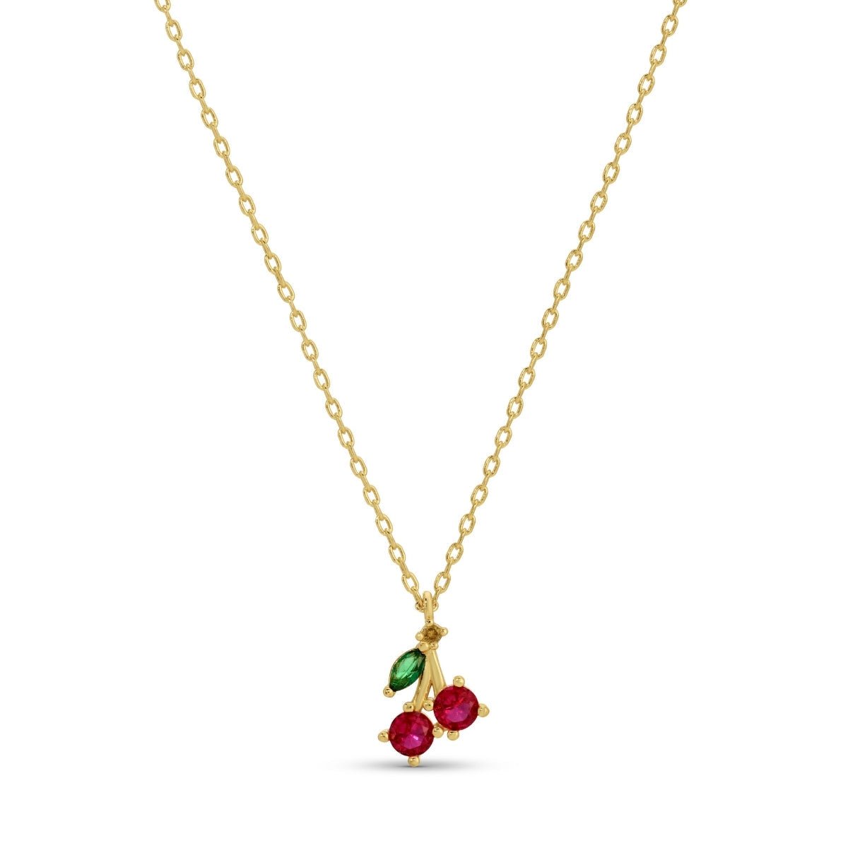Delicate Cherry Necklace - Splendid Iris