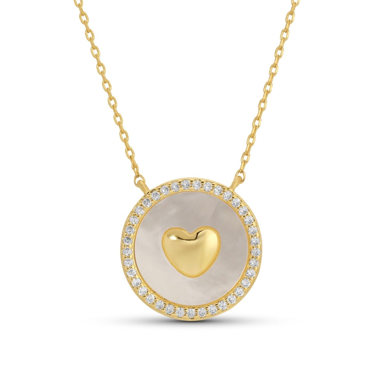 Shimmer & Shine Heart Accented Necklace - Splendid Iris