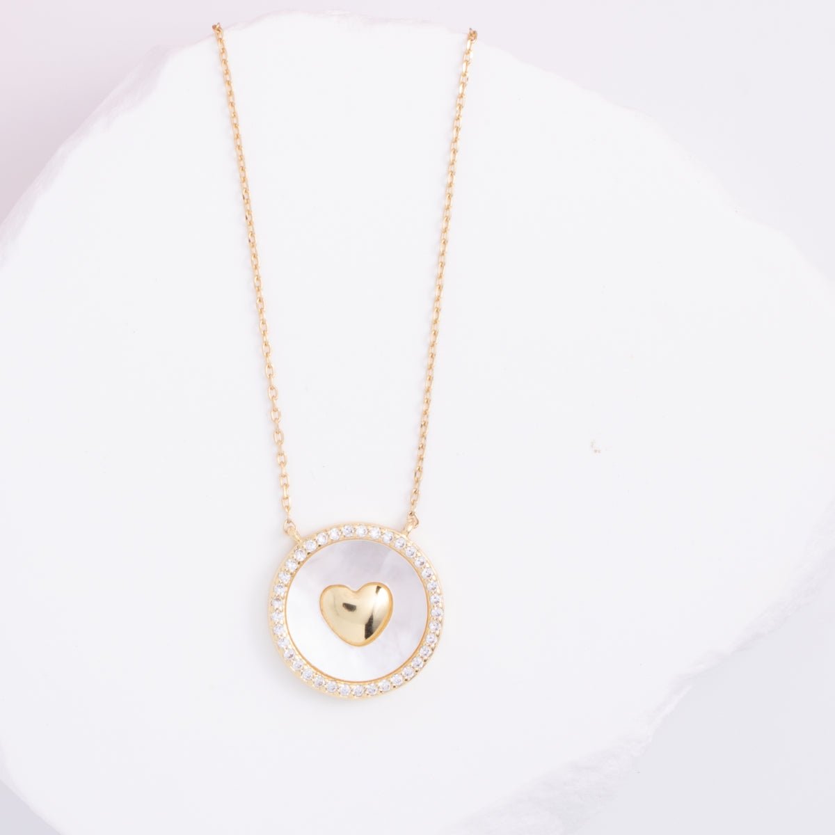 Shimmer & Shine Heart Accented Necklace - Splendid Iris