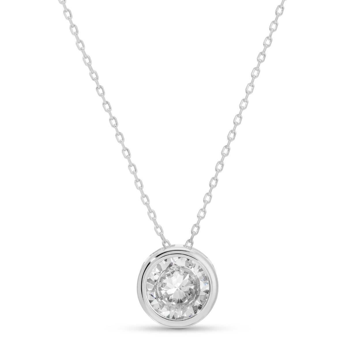 Bold Contemporary Faux Diamond Necklace - Splendid Iris