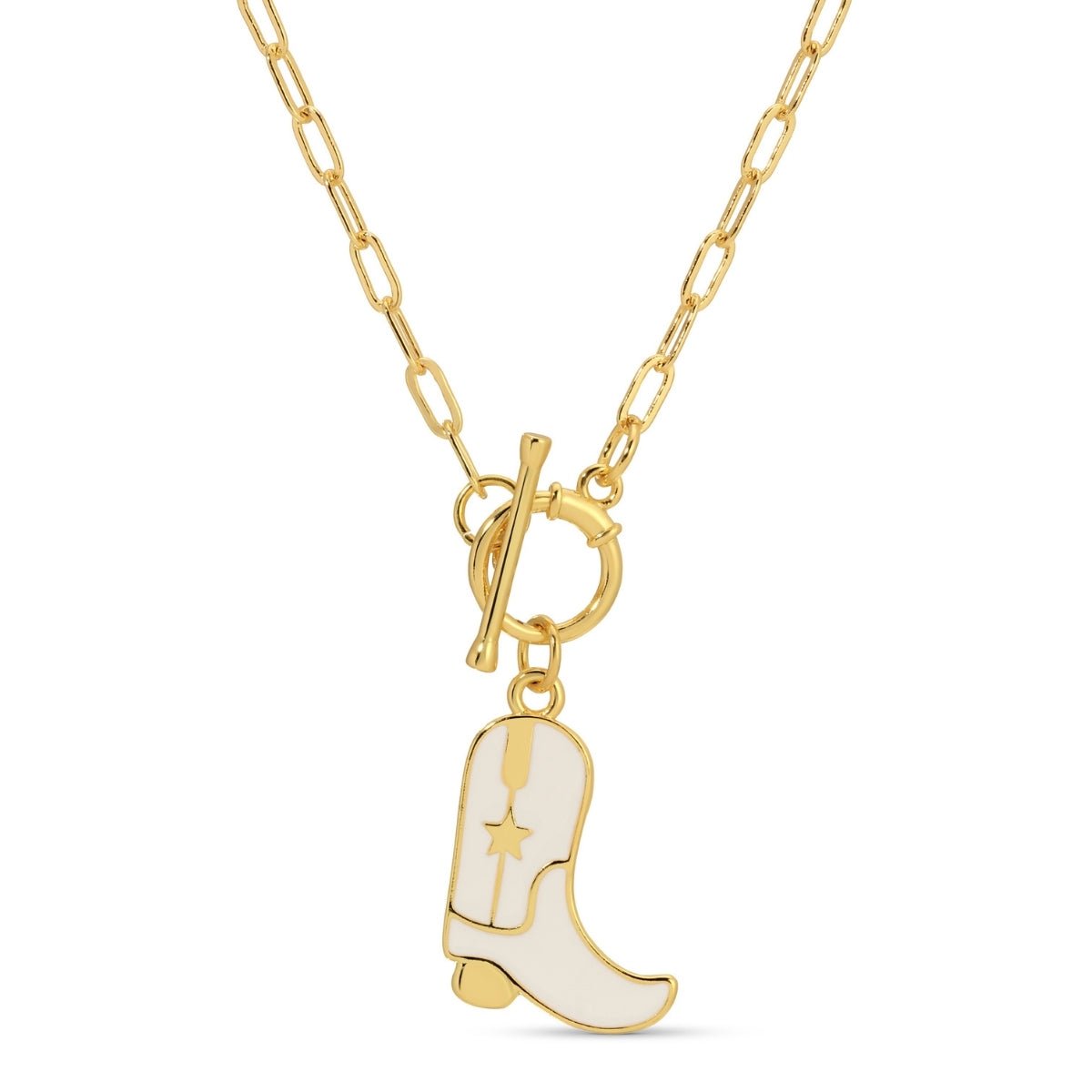 Cowgirl Pendant Necklace with Toggle Closure - Splendid Iris