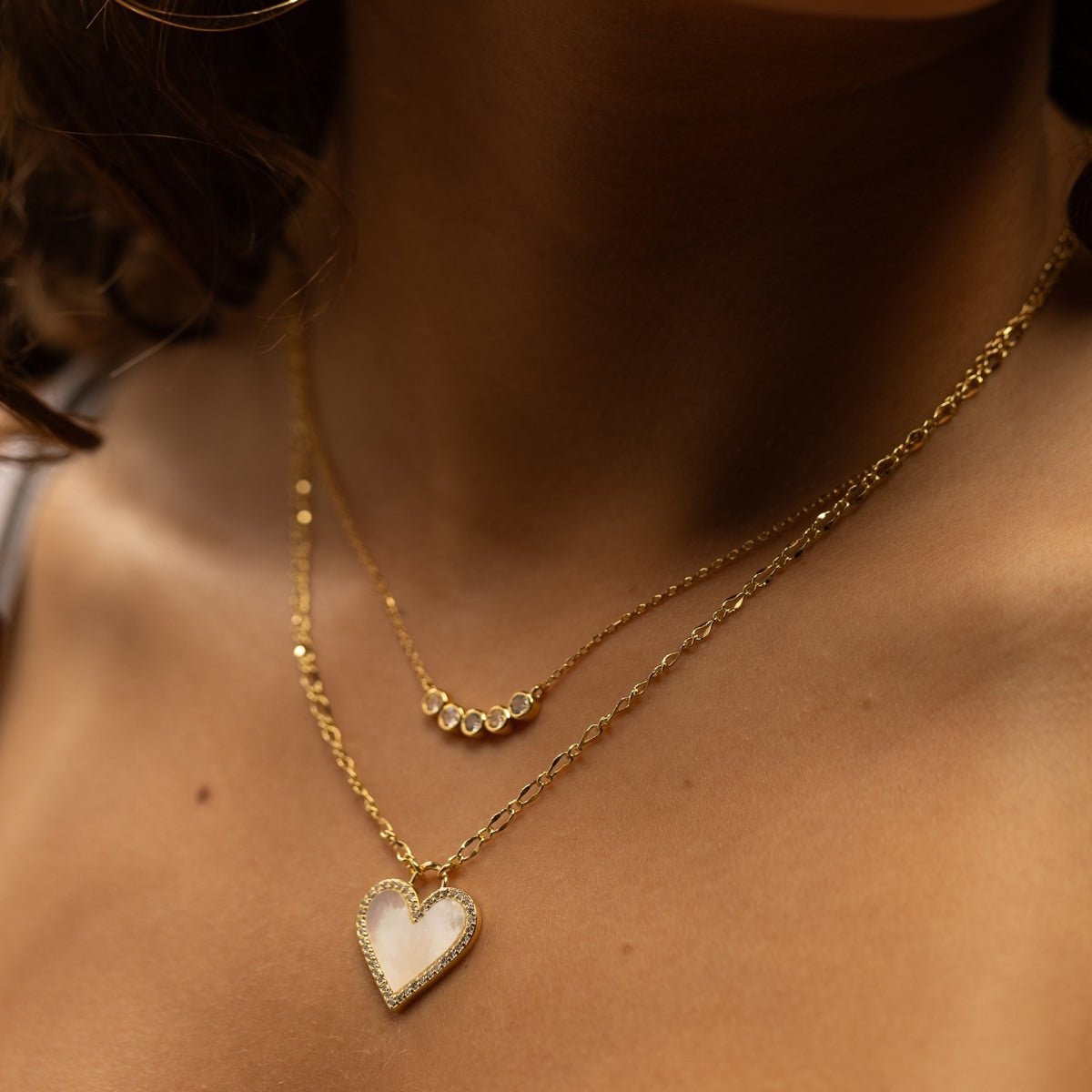 Faux Multi Diamond Necklace - Splendid Iris
