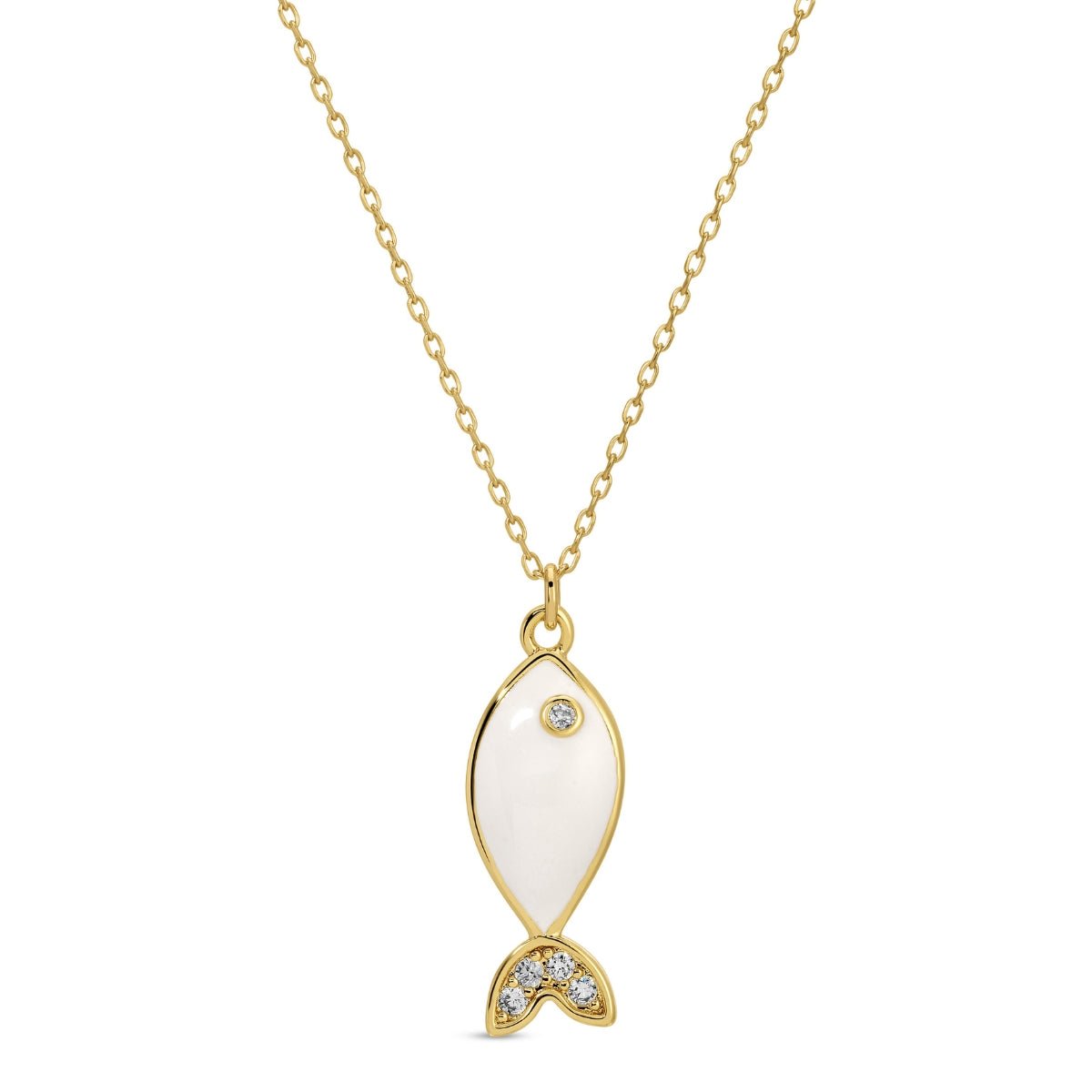 Fish Pendant Necklace - Splendid Iris