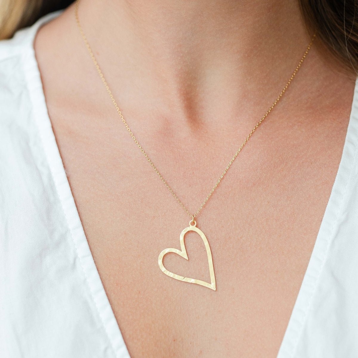 Gilded Heart Necklace - Splendid Iris