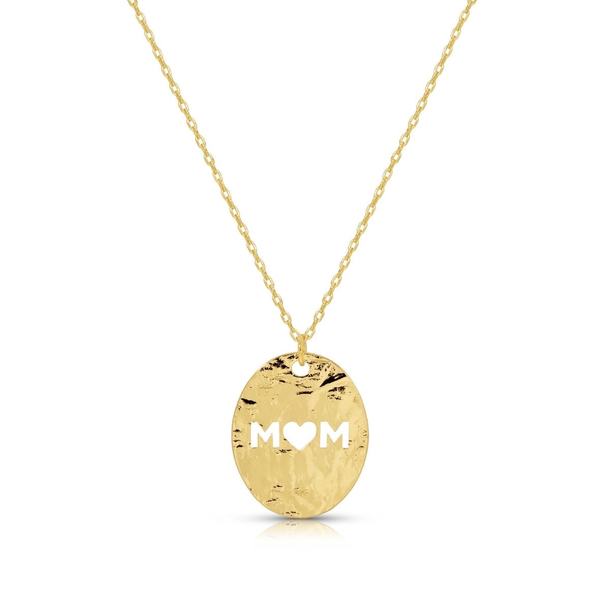 MOM Gilded Cut-Out Pendant Necklace - Splendid Iris