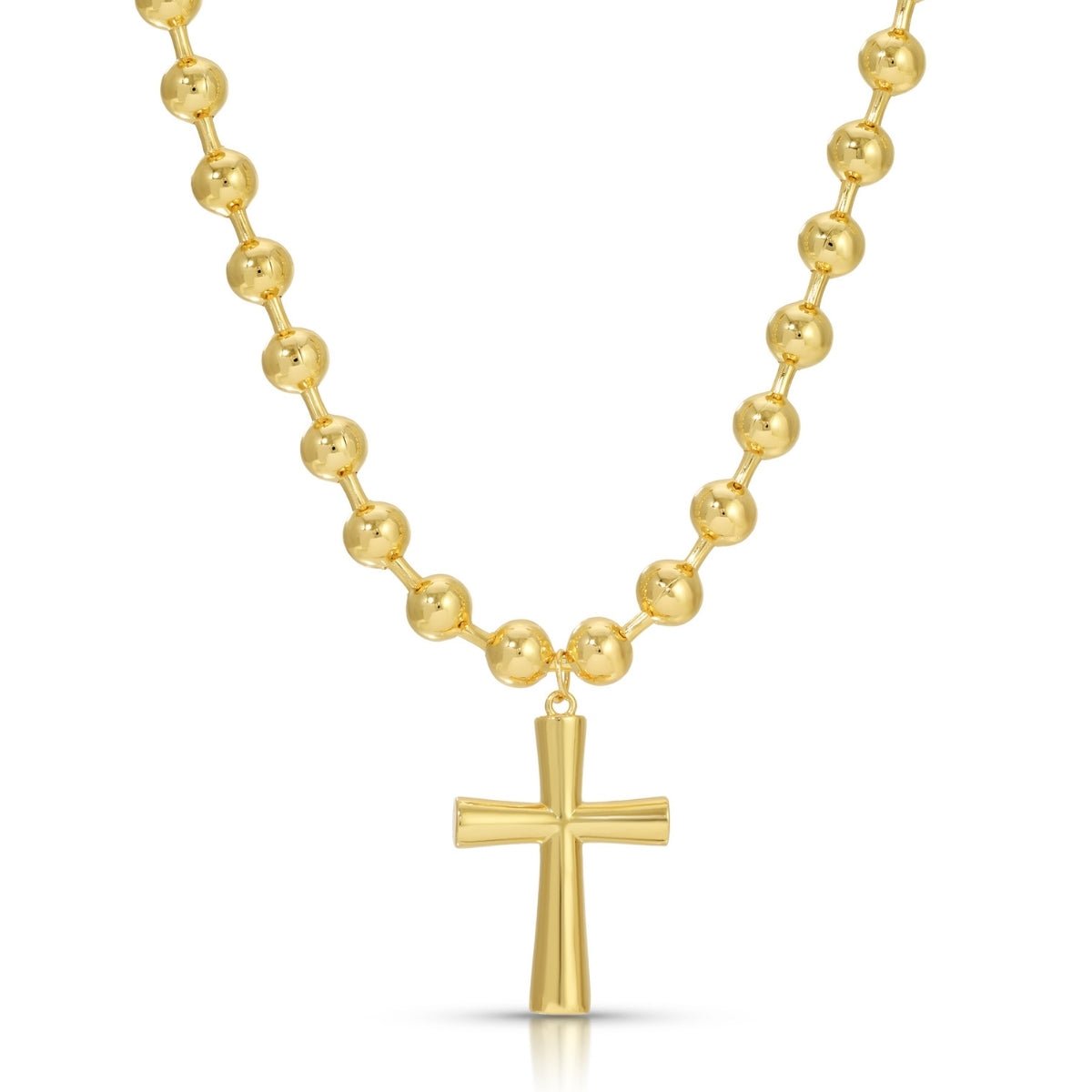 Bold Cross Statement Necklace - Splendid Iris