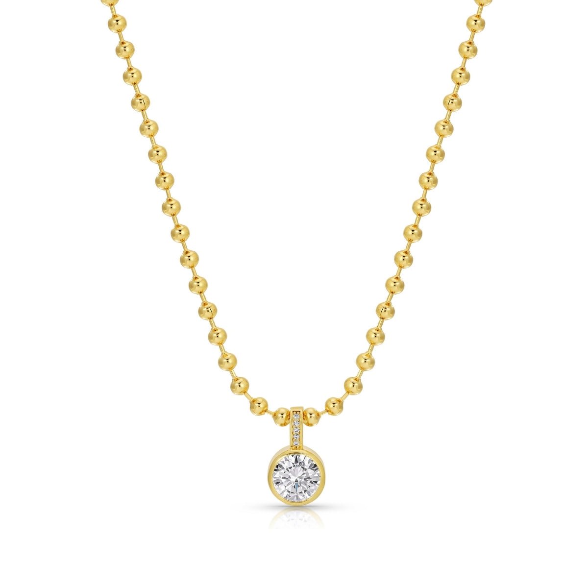 Bold in Style CZ Pendant Necklace - Splendid Iris