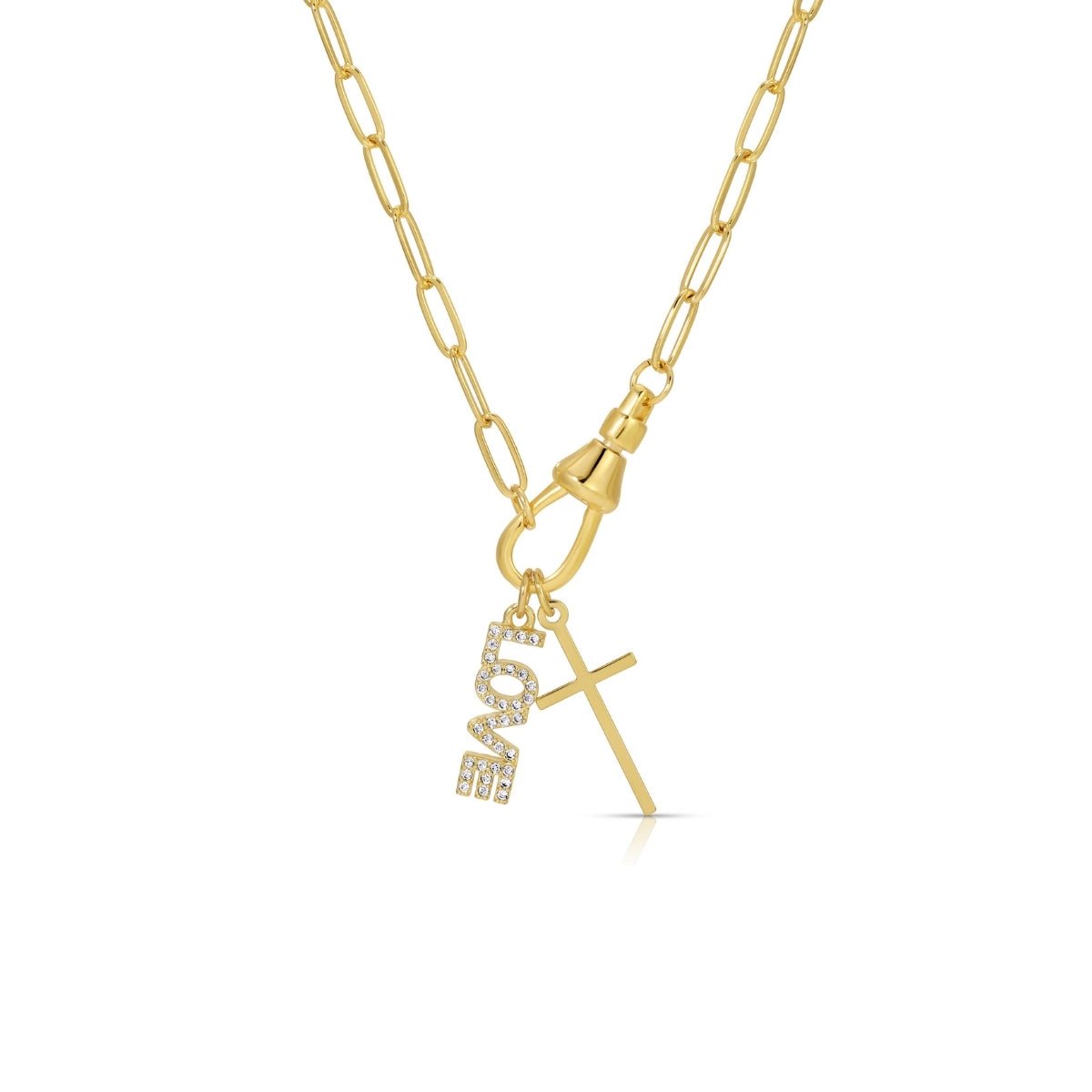 Faith + Love Pendant Necklace - Splendid Iris
