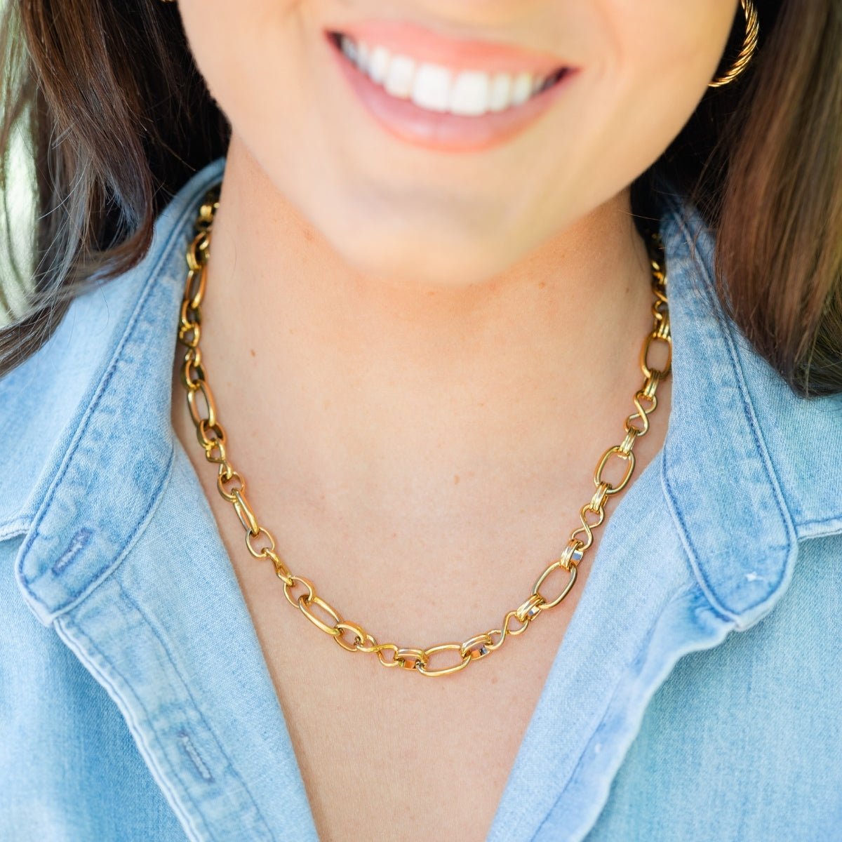 Statement Collar Necklace, Water-Resistant - Splendid Iris
