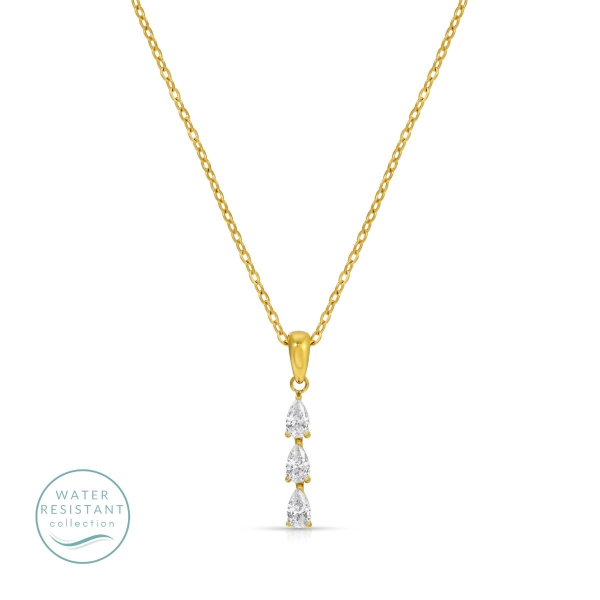 Delicate Glamour Necklace, Water-Resistant - Splendid Iris