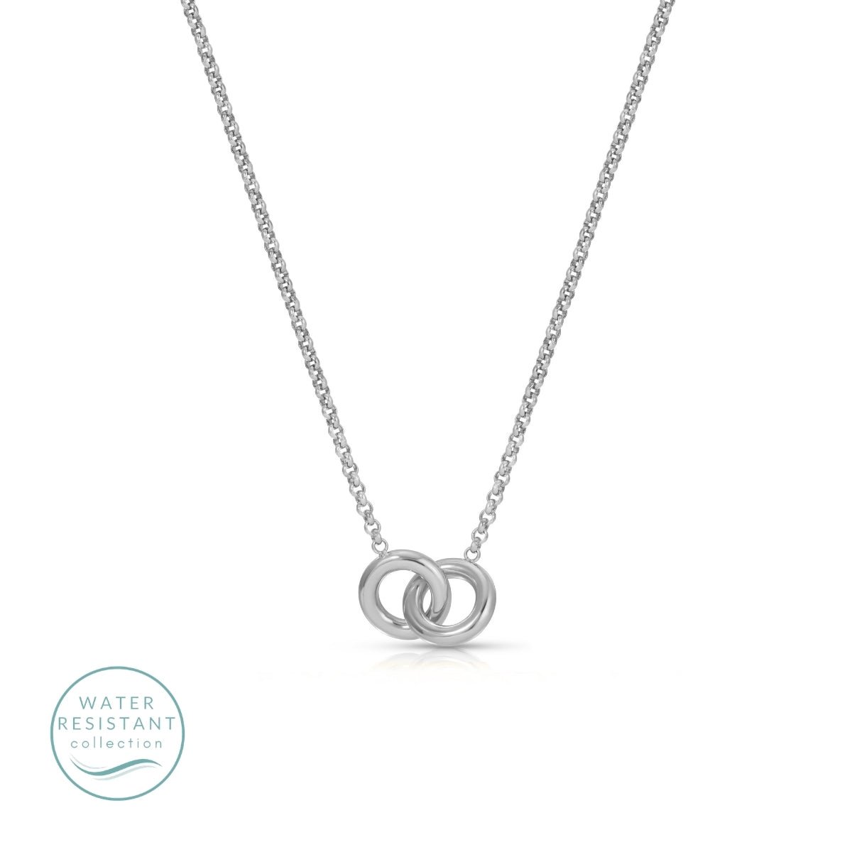 Connected Circles Necklace, Water-Resistant - Splendid Iris