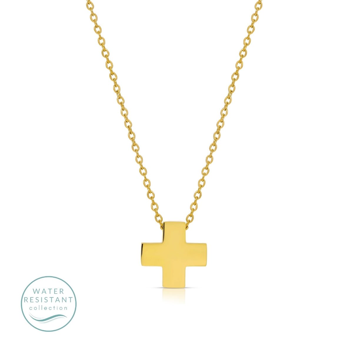 Balanced Cross Pendant Necklace, Water-Resistant - Splendid Iris