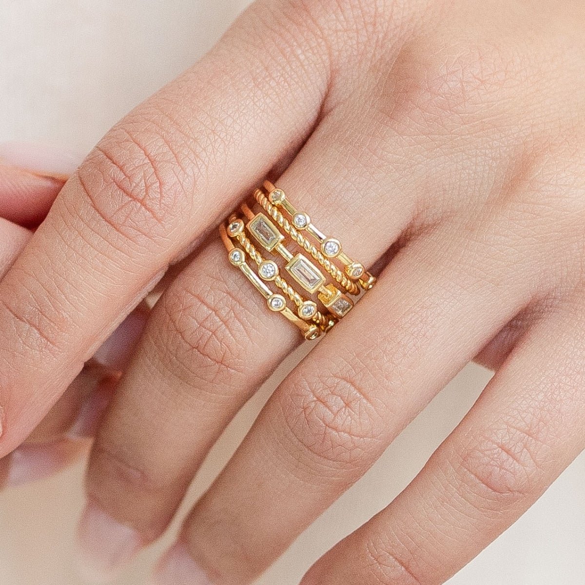 Layered Statement Ring - Splendid Iris