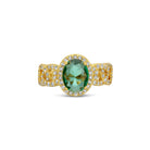 Bold Glitzy Adjustable Ring - Splendid Iris
