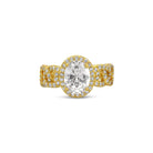 Bold Glitzy Adjustable Ring - Splendid Iris