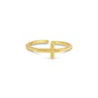 Simple Cross Ring - Splendid Iris
