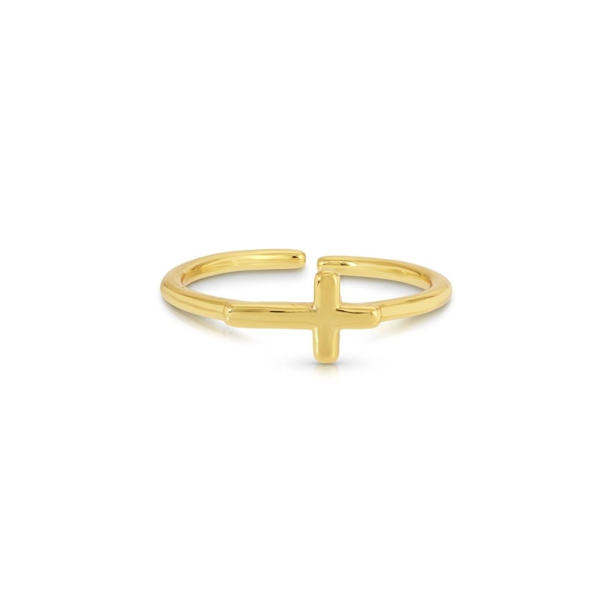 Simple Cross Ring - Splendid Iris