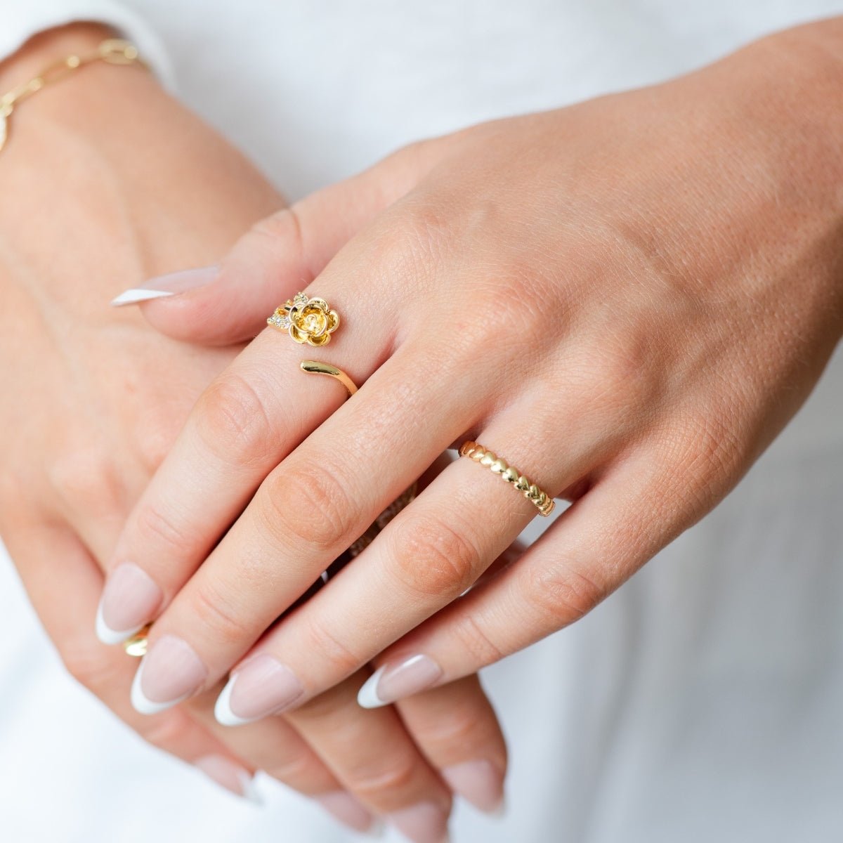 Rose Adjustable Ring - Splendid Iris