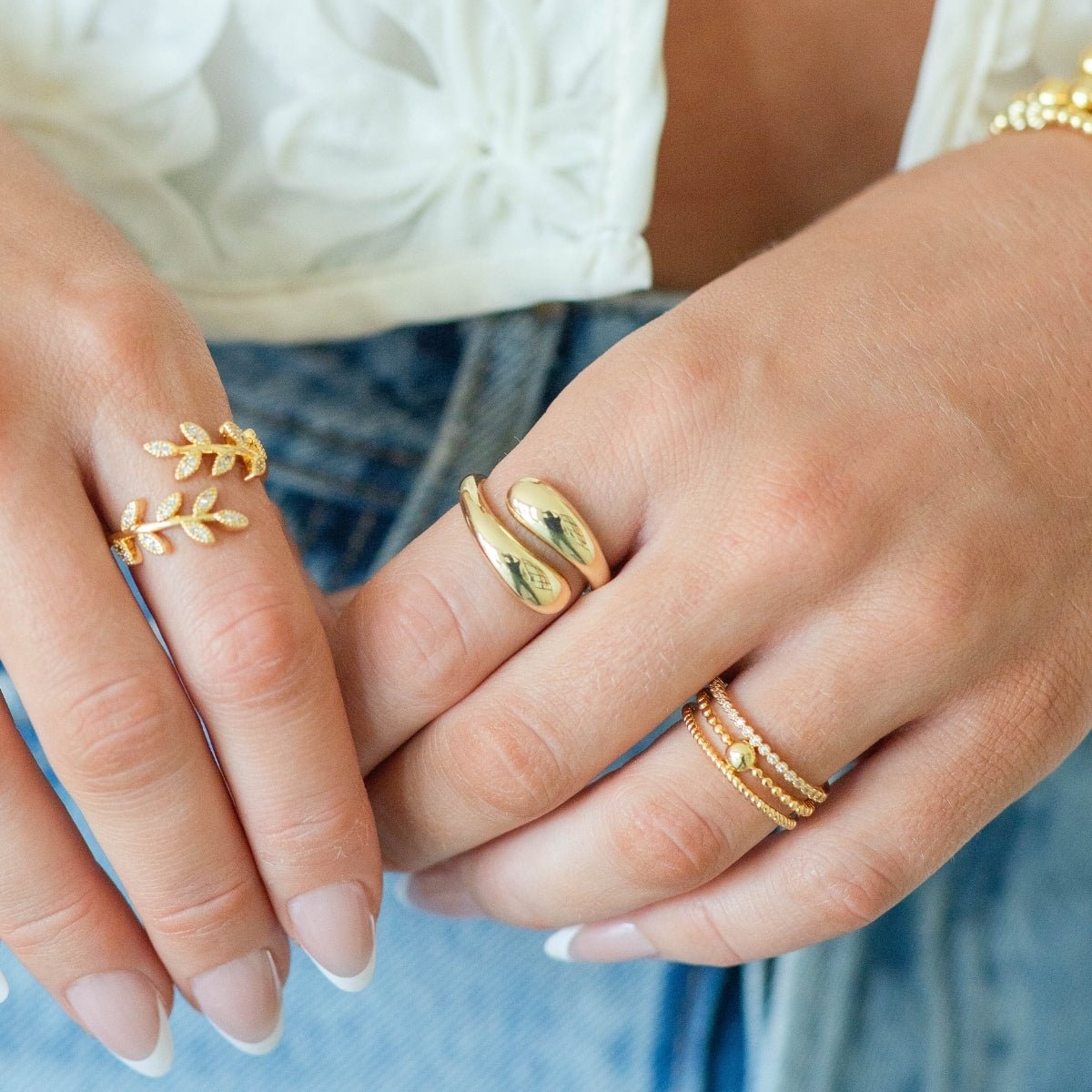 Adjustable Wrap Ring - Splendid Iris