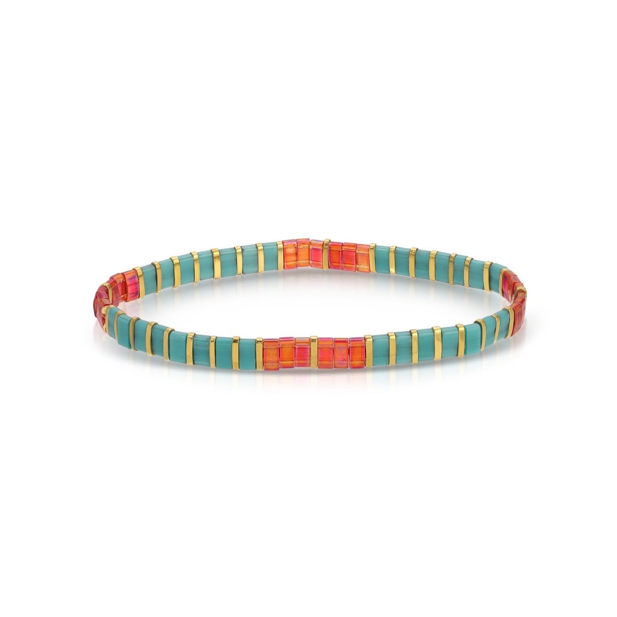 Miyuki Tila Bracelets - Splendid Iris