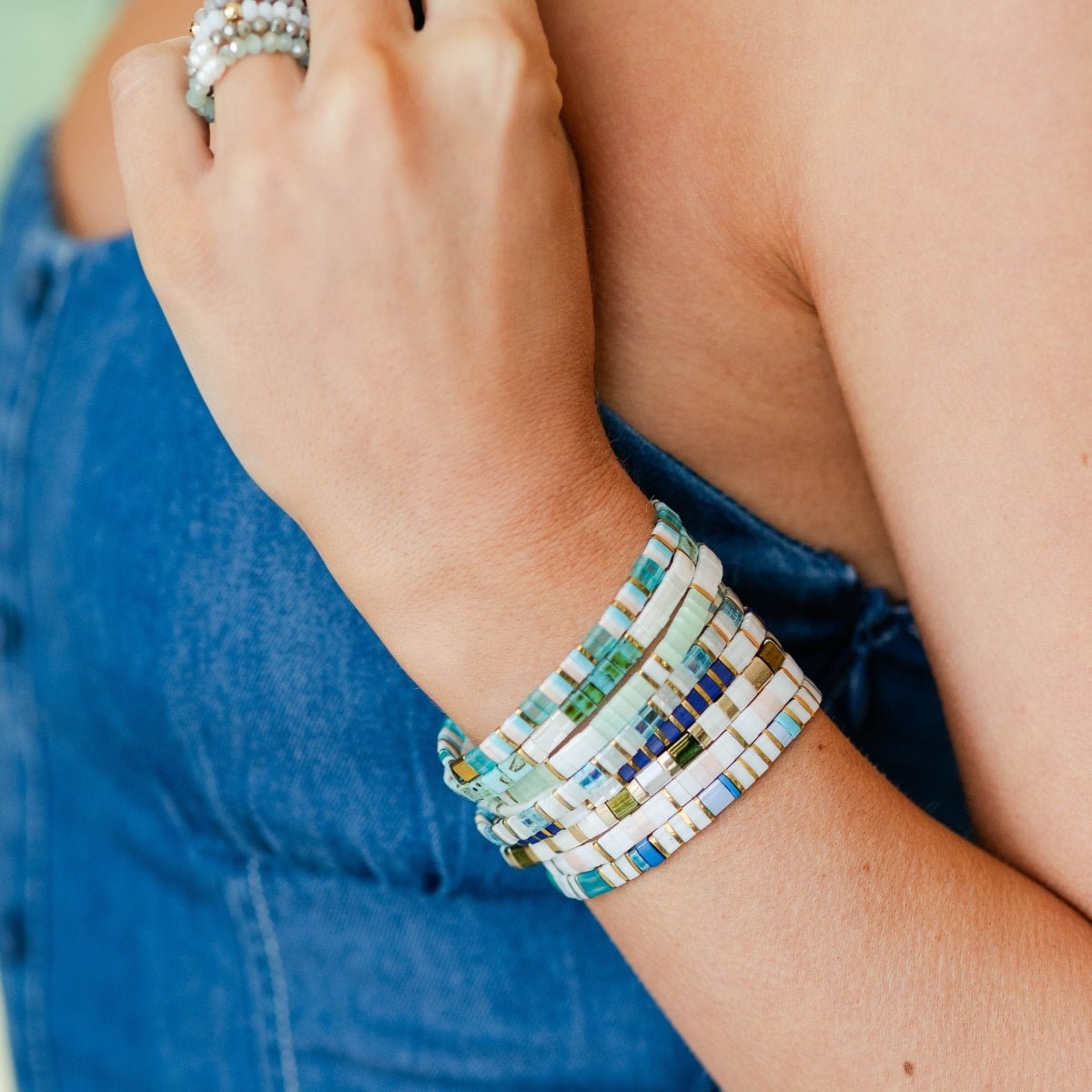 Miyuki Tila Bracelets - Splendid Iris