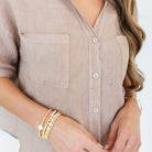 Linen Camp Shirt - Splendid Iris