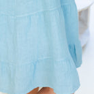 Linen 3/4 Sleeve Dress - Splendid Iris