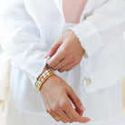 Linen Button Jacket|Top w/Fraying - Splendid Iris