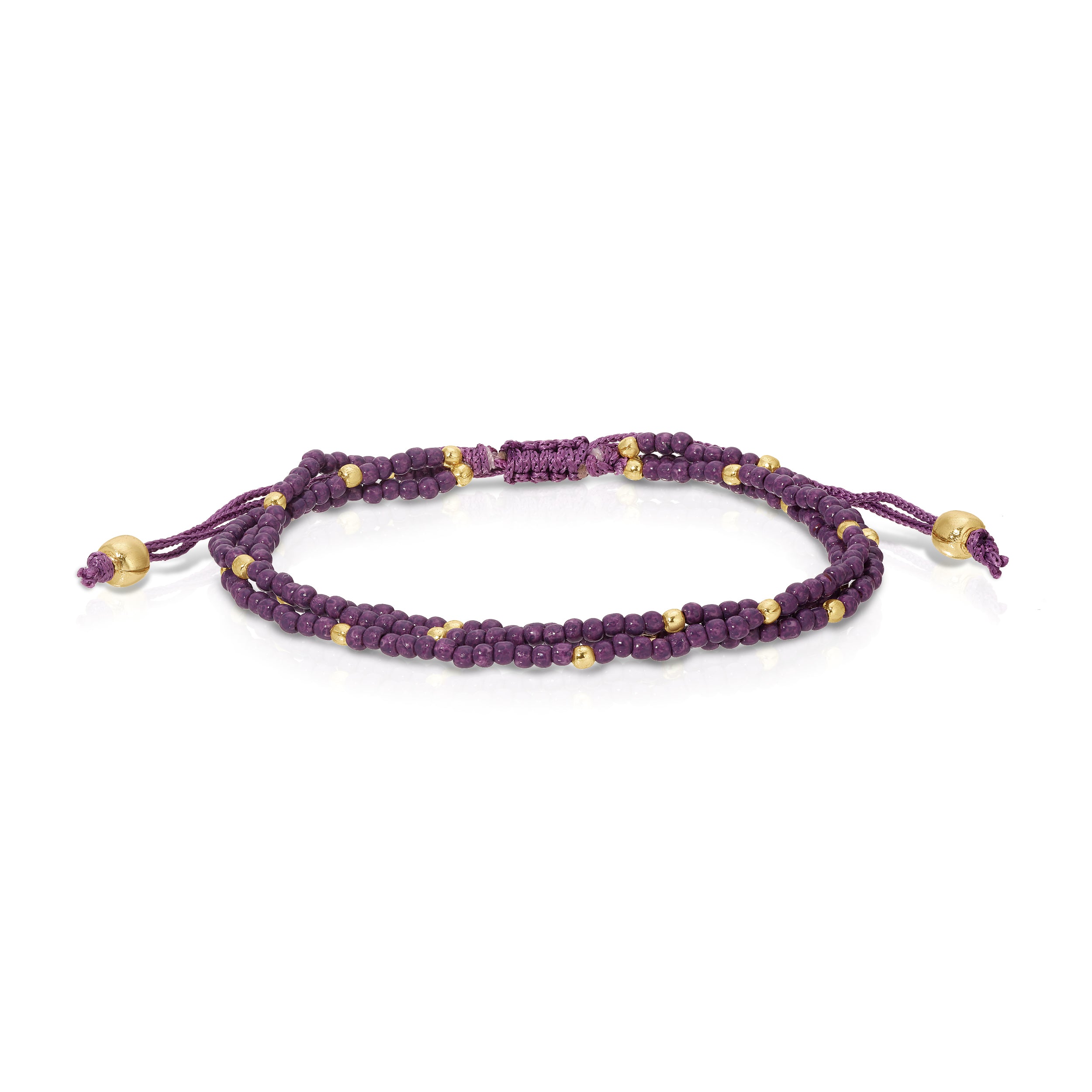 Adjustable Seed Bead Bracelets - Splendid Iris